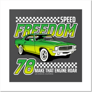 Muscle Car Racer - Speed Posters and Art